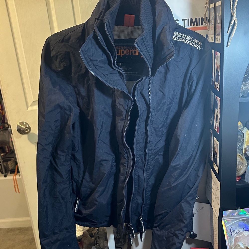 Superdry Women’s Doublezip Dark Blue Windbreaker